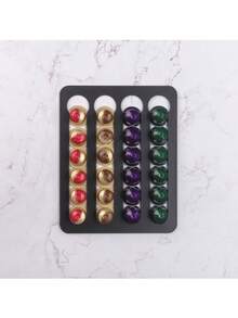 Coffee Capsule Rack Coffee Storage Display Shelf Wall-Mounted Non-Perforated Creative Cabinet Capsule Rack Coffee Supplies School Supplies - Multicolor - View 6