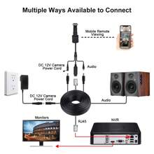 5MP Door Eye IP POE Camera Mini Peephole 1.66mm Lens Motion Detection Video-Eye Viewer Intercom Home Security Surveillance Cam - Black - View 7