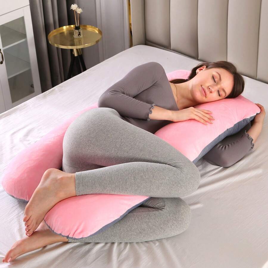 Body Pillows - Pink + Gray - View 1