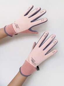 男女防水触屏骑行手套秋冬保暖轻便防风适合学生户外骑行、学校