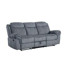 Zubaida Sofa (Glider & Motion), 2-Tone Gray Velvet 55025 - 灰色 - 查看 2