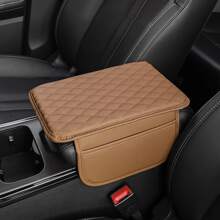 Car Center Console Cover,Microfiber Leather Car Armrest Cover Cushion With 2 Storage Bags,Universal Car Armrest Storage Box Car Interior Accessories For Most Vehicles - Multicolor - View 8