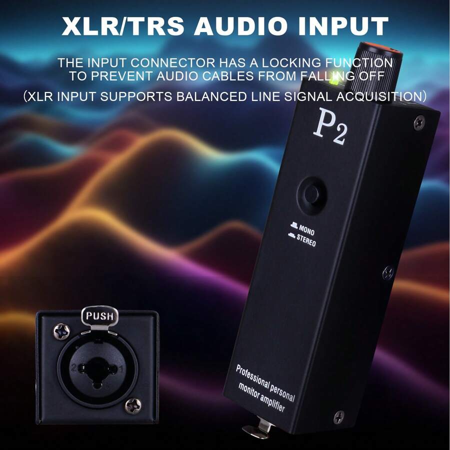 Mini Portable Headphone Amplifier XLR To 3.5MM Audio Interface