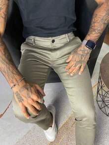 Men Pants - Khaki - View 3