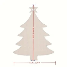 10 Stück/20 Stück/30 Stück Weihnachtsbaum Ornamente aus Holz, Weihnachtsanhänger Deko zum Bemalen, Bohren und Dekorieren