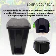 Bathroom Trash Bin - 黑色 - 查看 3