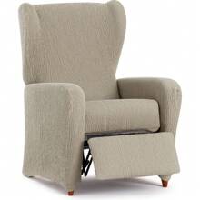 Eysa Vải thun Jacquard Vỏ ghế bành thư giãn - Vỏ bọc ghế bành cảm ứng cực kỳ mềm mại Bảo vệ và phong cách cho ngôi nhà của bạn Sản xuất 100% tại Tây Ban Nha - Rỉ Nâu - Xem 1