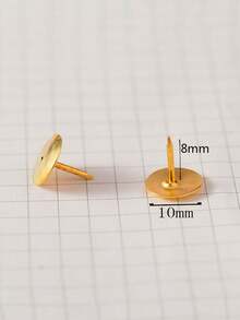 300pcs Gold/Silver Push Pins Thumb Tacks For Bulletin Board, Wall Cork Board, Map, Calendar, Photos - Heavy Duty Plastic Head Steel Point For Home, School, Office, Craft Projects - Multicolor - View 11