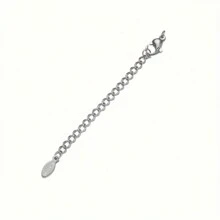 Dây chuyền mở rộng vòng cổ bằng bạc mạ vàng bằng thép không gỉ, Chuỗi mở rộng vòng tay, Thích hợp cho vòng tay và vòng chân, được sử dụng để làm đồ trang sức tự làm - Nhiều màu - Xem 28