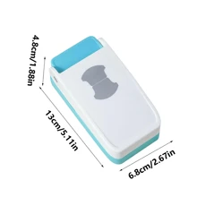 1 Pack Hole Puncher, Handheld Hole Punch Tool For Perforating Labels, Detaching Loose Label Leaves For File Organization, Round Shaped - Multicolor - View 2