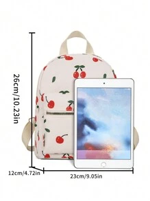 Fashionable Minimalist Niche Design Casual Versatile Women Mini Backpack Valentines - Beige - View 3