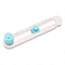 1 máy cắt giấy mini protractor, máy cắt giấy để bàn cho học sinh, xoay thủ công 360 độ, máy cắt giấy la bàn - trắng - Xem 8