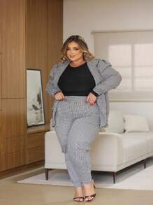 Plus Size Co-Ords - 灰色 - 查看 4