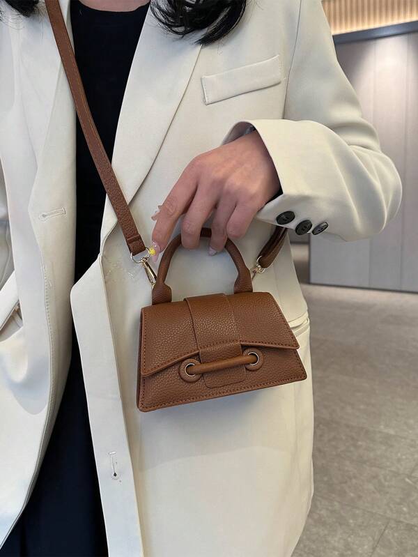 Popular Crossbody Shoulder Bag For Women, Cute Handbag With Flap And Snap Closure. Made Of PU Leather Suitable For Daily Use, Shopping, And Travel.