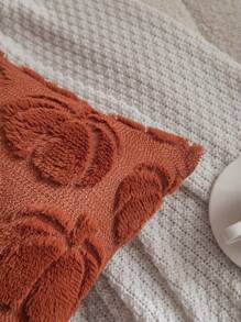 Homemorelove 1/2pcs Autumn Home Decor Curved Pumpkin Embroidered Plush Pillowcase Without Insert, Suitable For Living Room, Bedroom, Sofa, Halloween, Thanksgiving Room Decoration Pillowcase - Caramel Colour - View 6