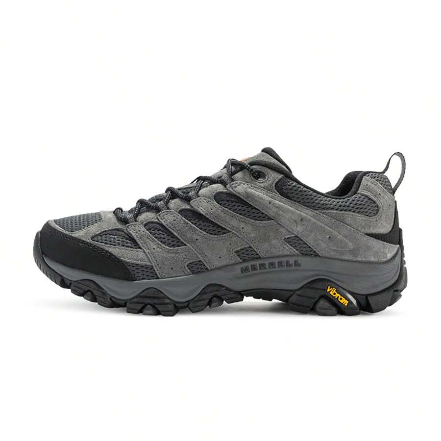 MERRELL Moab 3男款低筒登山鞋，戶外健行鞋，耐磨耐磨，震震效果佳 - 深灰色 - 查看 1