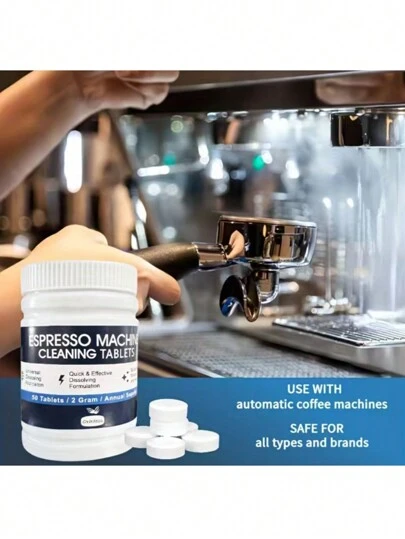 10片装咖啡机清洁片，适用于Breville及所有品牌的意式咖啡机，咖啡机及咖啡壶清洁工具，清洁配件，清洁用品，返校必备