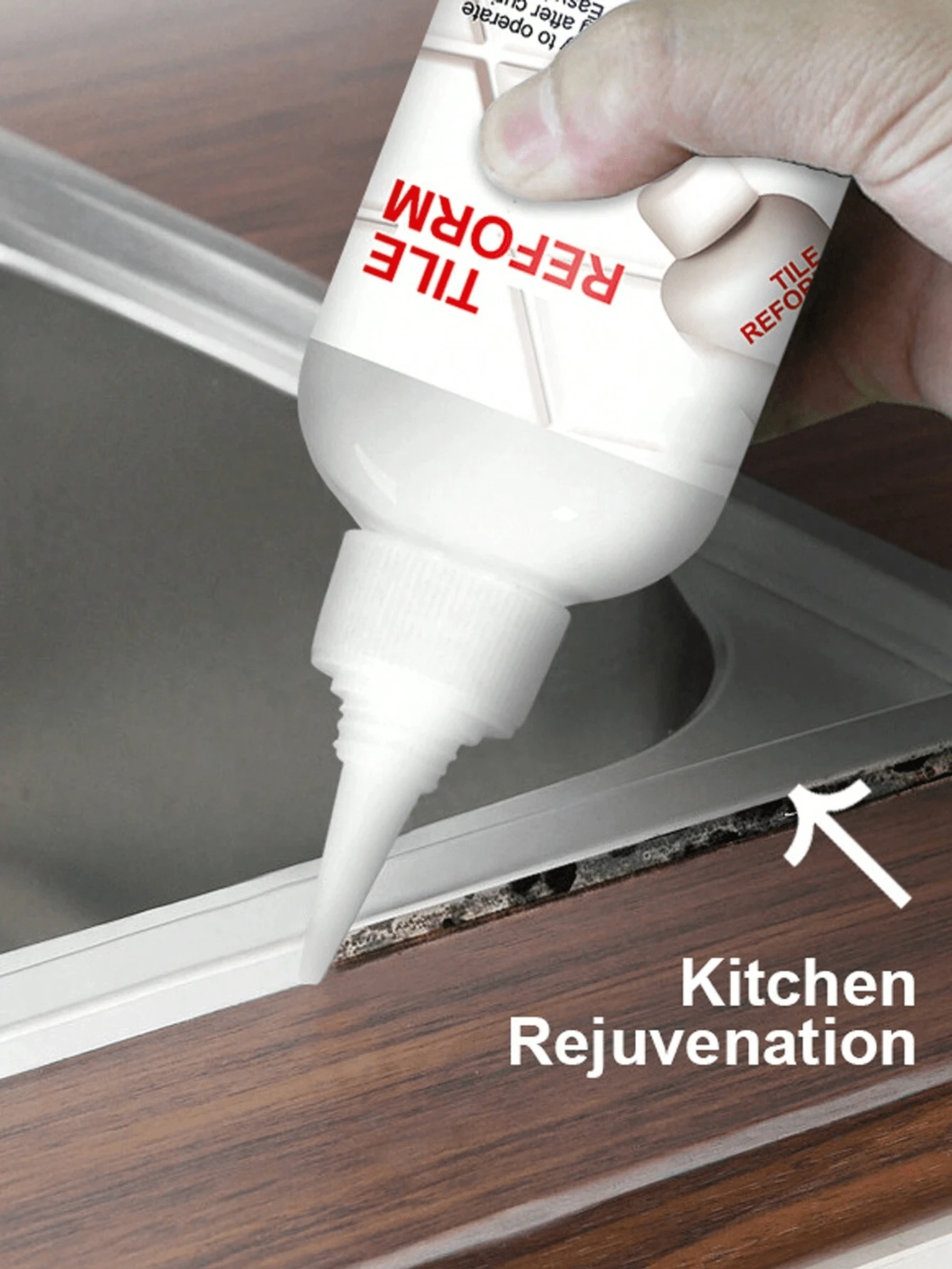 Tile Grout Sealant, Waterproof And Anti-Mold White Grout Filler For ...