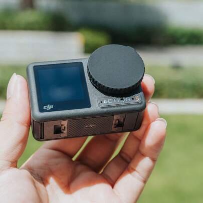 For DJI Osmo Action 3 4 Camera Accessories Screen Protector Lens Cap Rubber Protect For Dji Action3 Camera