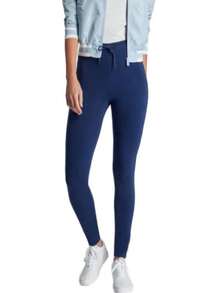 Pantalon Pants Básico Dama Tubo Skinny Stretch Ajuste Cintura - Azul - Ver 2