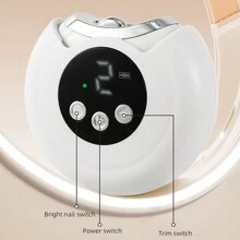 1pc Portable Handheld 2 In 1 Electric Automatic Nail Clipper Polishing Fingernail Trimmer Manicure, Advanced Smart Nail Care Pro - Anti-Pinch, With LED Light, Effortless Fingernail Trimming, The Whole Family Can Use It, A Good Choice For Giving Gifts To Friends And Family, A Good Gift For Thanksgiving And Christmas