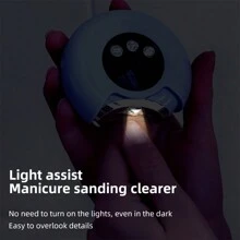 1pc Portable Handheld 2 In 1 Electric Automatic Nail Clipper Polishing Fingernail Trimmer Manicure, Advanced Smart Nail Care Pro - Anti-Pinch, With LED Light, Effortless Fingernail Trimming, The Whole Family Can Use It, A Good Choice For Giving Gifts To Friends And Family, A Good Gift For Thanksgiving And Christmas