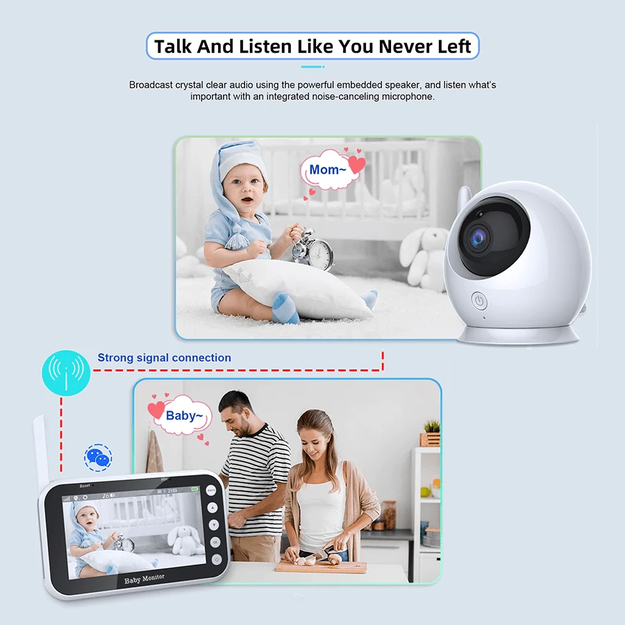 Baby Monitor KAWA Con 2 Camere - 2K QHD, Schermo 2.8", Senza WiFi, 5050mAh - Foto 11