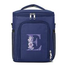 1入組大容量簡約鯉魚印刷袋，多功能便攜保溫袋，女士禮物，禮物圖案印刷保溫袋，最佳的大容量購物袋午餐袋，適用於女性、女友和家庭，最好的老師禮物，母親、媽媽、母親的禮物，適用於學校、購物、旅行、聚會及教室收納袋老師收納袋教室袋教室收納袋的銷售 - 藏蓝色 - 查看 20