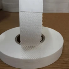 9米熱熔膠網狀雙面離型紙保護膜膠帶，DIY服裝內襯黏合襯布，適用於縫製裙子、緞帶、布料、縫紉配件與手工藝 - 白色 - 查看 9
