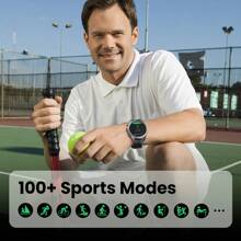 Haylou Solar Pro Smartwatch 1.43'' AMOLED Pantalla de 466*466px, 2ATM Impermeable, Funciín ded SOS, Caja Negra, Correa Negra, Bisel Negra, LS18 - Plateado - Ver 9