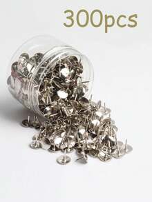 300pcs Gold/Silver Push Pins Thumb Tacks For Bulletin Board, Wall Cork Board, Map, Calendar, Photos - Heavy Duty Plastic Head Steel Point For Home, School, Office, Craft Projects - Multicolor - View 6
