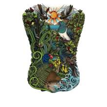 暫時性大背紋身貼紙，防水酷炫藝術假紋身貼紙 - 彩色 - 查看 12