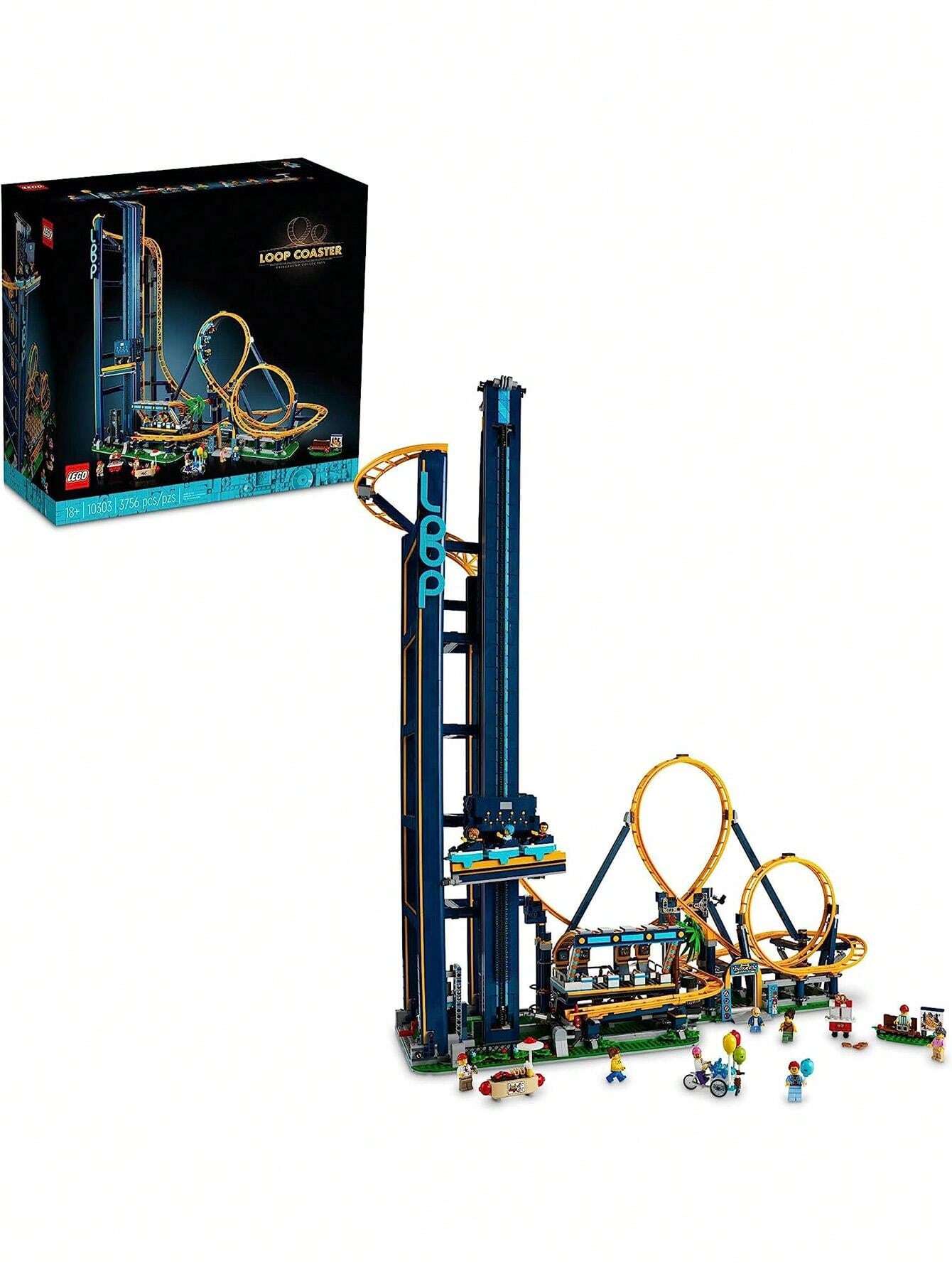 LEGO LEGO Icons Loop Coaster Set 10303, kit de construction de maquettes pour adultes, piste de