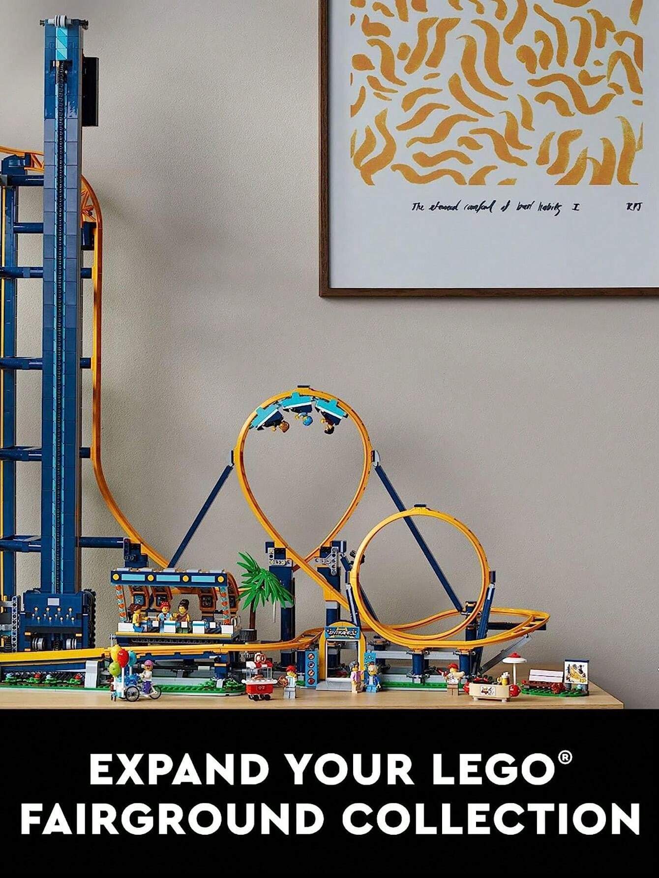 LEGO LEGO Icons Loop Coaster Set 10303, kit de construction de maquettes pour adultes, piste de