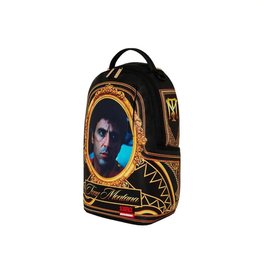Sprayground Scarface I'm Tony Montana 背包 黑金 910B5899NSZ - 黑色 - 查看 1