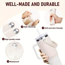 40盎司矽膠保溫杯套，適用於運動水瓶，攜帶式保溫矽膠杯套