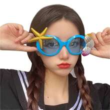 14cm Hawaiian Beach Dance Party Pool Party Sunglasses - Multicolor - View 29