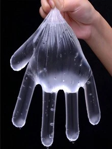 100/300Pcs Plastic Disposable Gloves For Cooking, Meal Prep, Kitchen, BBQ, Cleaning, Restaurant Service, Crafts Making - Multicolor - View 4