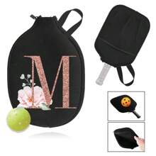1 Cái Vỏ Túi Đựng Vợt Pickleball Bền, Túi Đựng Túi Bảo Quản Túi Xách, Vỏ Bọc Mái Chèo Pickleball, Túi Sắp Xếp In Chữ Màu Vàng Hồng Cho Thể Dục Thể Thao Ngoài Trời-Bảo Vệ Vợt Của Bạn Khỏi Trầy Xước Và Hư Hại - màu đen - Xem 30
