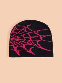 1入兒童時尚針織帽，蜘蛛網針織鴨舌帽，保暖防風手表帽，適合男女孩日常穿著 - 彩色 - 查看 18