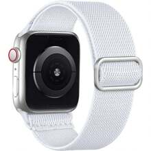 Braided Band Compatible With Apple Watch Band Series 9 8 7 6 5 4 SE Ultra 3 2 1 49mm 45mm 44mm 42mm 41mm  40mm 38mm  Men Apple Watch Bands Women Stretchy Nylon Solo Loop Sport Strap As A Gift For Students Returning To School - 42/44/45/49mm - View 12