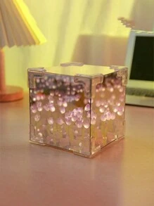 1 Máy Tính Sáng Tạo Diy Hoa Tulip Biển Cube Ba Chiều Nhỏ Đèn Ngủ Chất Liệu Trọn Gói Cho Bạn Gái Cặp Đôi Bạn Gái quà Tặng - ánh sáng ấm áp - Xem 16