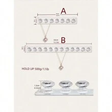 Necklace Hanger Acrylic Necklace Hanger Wall Mounted Jewelry Storage Device With 6/12 Hooks - Multicolor - View 6