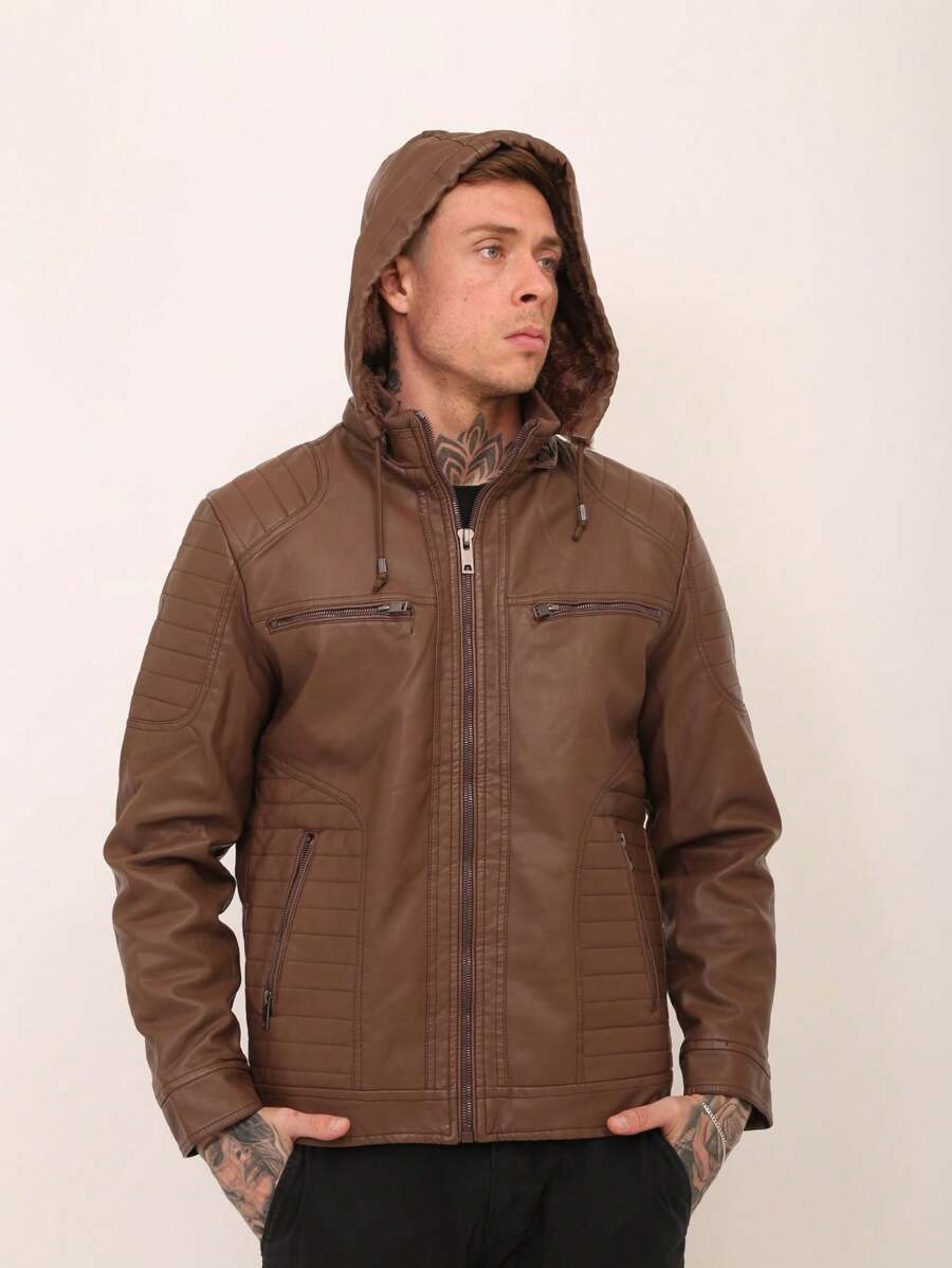 Men Jackets & Coats - 鏽棕色 - 查看 1