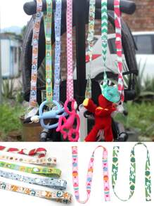2pcs Random Color Multi-Functional Anti-Drop Rope Clip For Baby Strollers & Prevent Chain For Bottles/Cups/Pacifiers