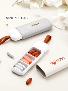 Portable Packaging Box Small Mini Medicine Box Portable Morning, Noon And Evening Pill Box - White - View 1