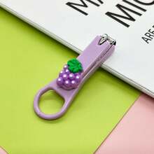 1pc Cartoon Nail Clippers Cute Portable Manicure Set With Nail File, Splash-Proof, Foldable - Multicolor - View 11