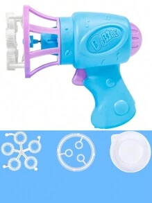 1 Set de Máquina de Burbujas de Plástico con Pistola de Burbujas Automática Portátil en Forma de Pequeño Dinosaurio, Juguetes de Regalo Eléctricos, Regalos de Cumpleaños, Fiestas al Aire Libre (No Incluye Baterías AA y Líquido de Burbujas) / Algunos Accesorios, Textos y Patrones Son Aleatorios