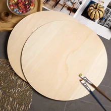 16 Inch Round Wood Circles For Crafts Unfinished Wood Circles Natural Round Wood Discs Blank Round Wood Signs Cutouts For Door Hangers, Door Design, Signs Making, Wood Burning, Painting
