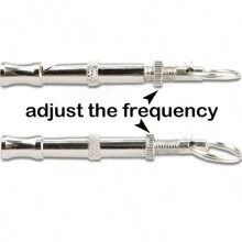 1pc Stainless Steel Ultrasonic Anti-Barking Dog Training Device, Adjustable Tone For Professional Training Whistle - Silver - View 10